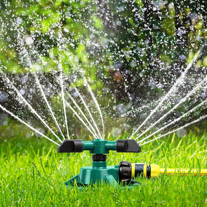 360 Degree Rotating Durable 3 Arms Adjustable Water Sprinkler Gardening