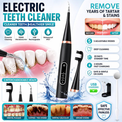 Sonic Electric Teeth Cleaner [Deep Cleaning]