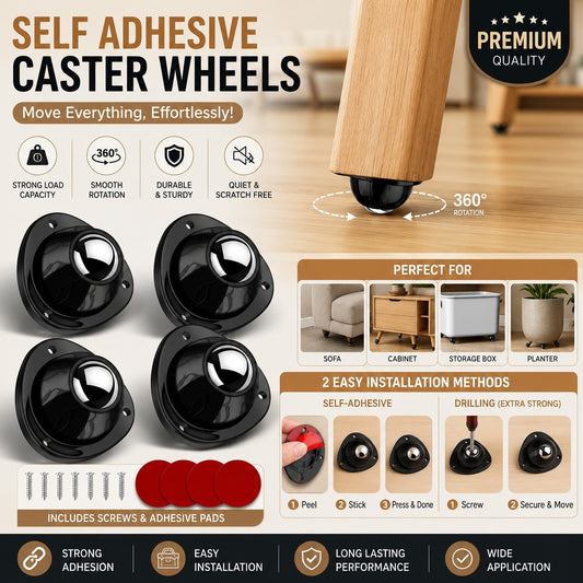 Heavy Duty 360° Moving Wheels (PACK OF 12)