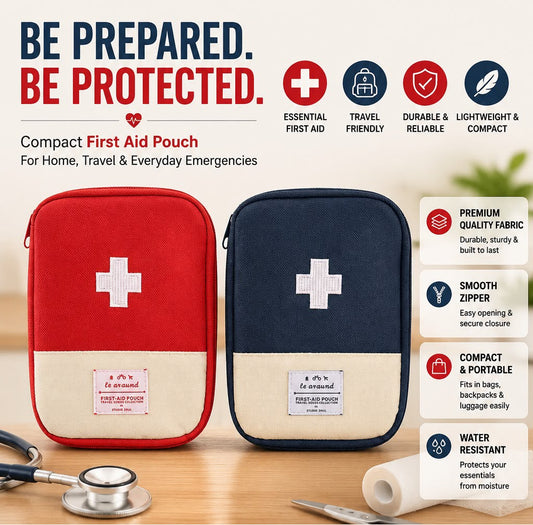 Polyester First Aid Kit Bag Empty First Aid Pouch Mini Portable Medical Bag