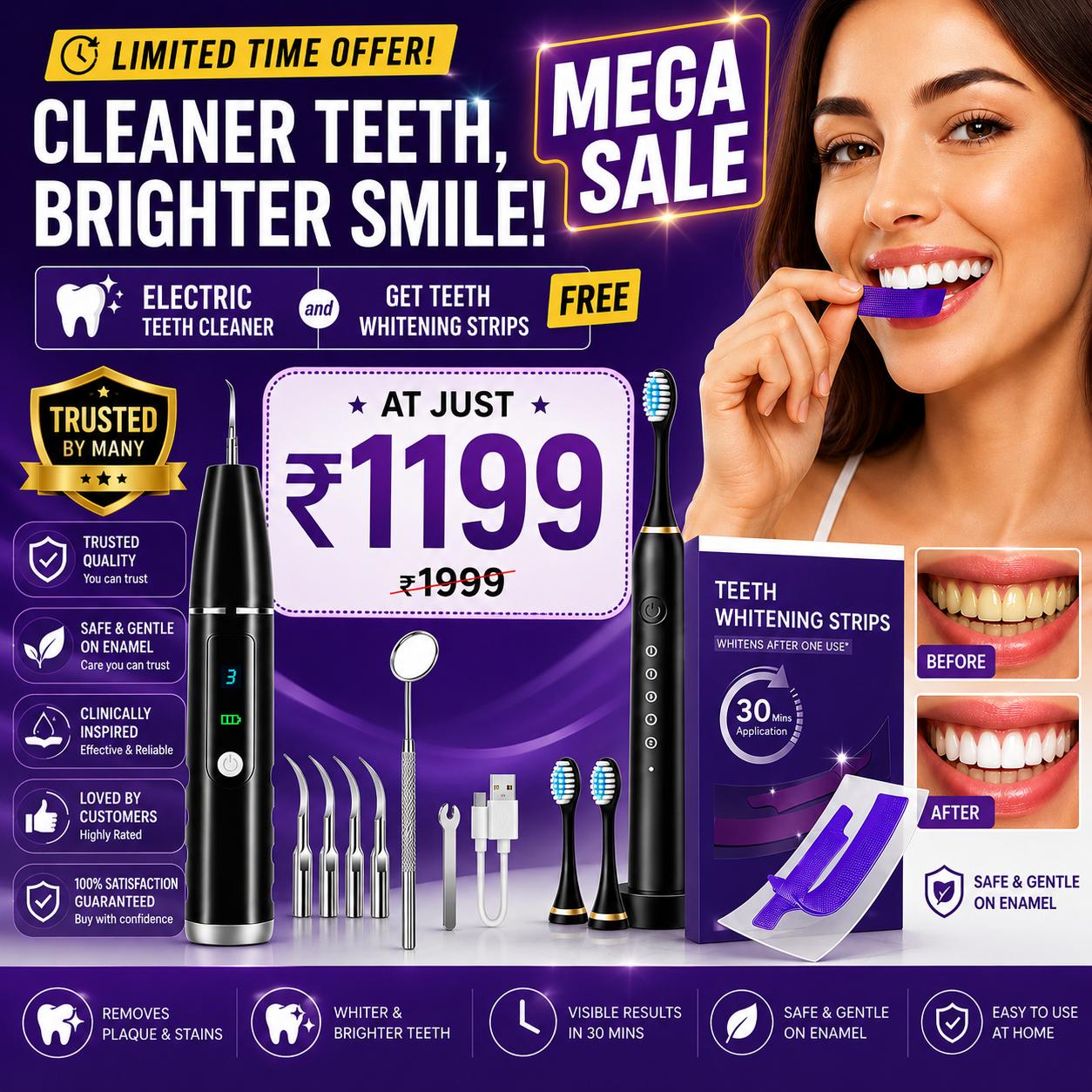 Sonic Electric Teeth Cleaner