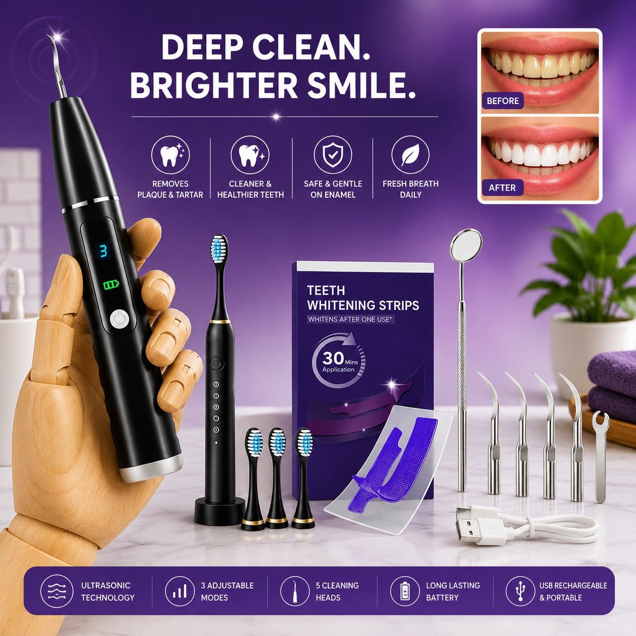 Sonic Electric Teeth Cleaner