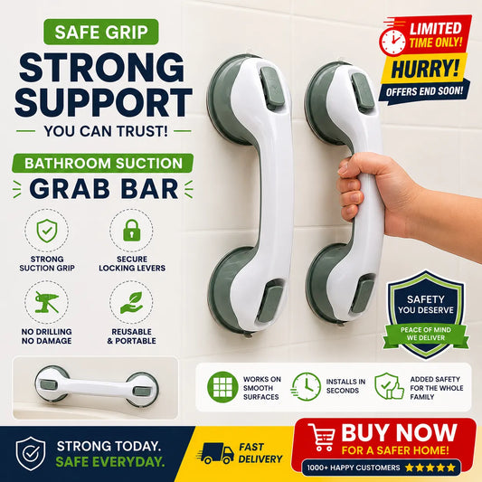 Anti Slip Bathroom Handle STRONG Suction